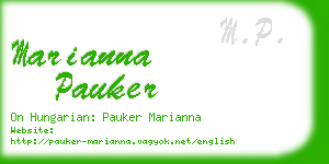 marianna pauker business card